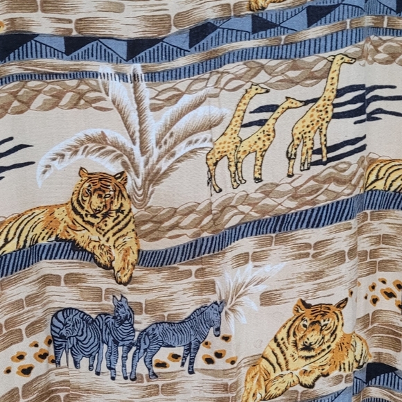 Nwot Vintage Mystique safari print kaftan OS - Picture 5 of 7